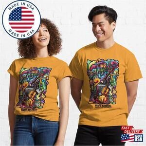 Hey Music Thanks For Therapy Classic T-Shirt Unisex